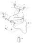 Diagram windscreen washer system for your Porsche