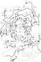 Diagram turbocharger with heat protection and oil pipe water line for your 1983 Porsche 911