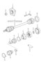 Diagram drive shaft wheel hub for your 2010 Porsche 911 Targa 4 Targa