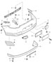 Diagram lining bumper rear for your Porsche