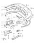Diagram convertible top compartm. lid gaskets for your 2022 Porsche 911 Carrera S Coupe