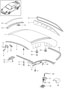 Diagram hardtop accessories gaskets for your 2007 Porsche Boxster