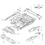 Diagram seat adjuster sports seat manually for your 2008 Porsche 911 Targa 4 Coupe