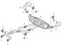 Diagram exhaust system front muffler rear muffler tail pipe for your 1991 Porsche 911