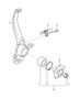 Diagram pivot bearing wheel hub for your Porsche