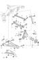Diagram rear axle wheel carrier wishbone track rod wheel hub stone guard for your Porsche