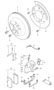 Diagram disc brake rear axle for your 2023 Porsche Macan