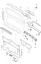 Diagram linings rear lid for your 2019 Porsche Macan