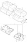 Diagram foam part seat surface cover for your Porsche