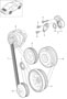 Diagram belt tensioner v-belt for your 2022 Porsche 718 Cayman GT4 RS Hatchback