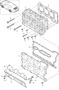 Diagram cylinder head with valves cylinder head gasket valve cover for your 2009 Porsche Cayman