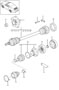 Diagram drive shaft wheel hub for your Porsche 718 Cayman