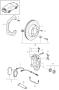 Diagram disc brake rear axle brake disc only in pairs replace technical manual attention for your 1983 Porsche 924