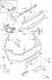 Diagram bumper rear for your Porsche