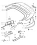 Diagram convertible top compartm. lid gaskets for your 2022 Porsche 911 Carrera S Coupe