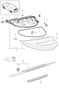 Diagram rear light license plate light additional brake light see technical information for your 1970 Porsche 911
