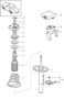 Diagram suspension shock absorber strut for your Porsche