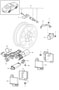 Diagram tyre pressure monitoring for your 2024 Porsche Cayenne
