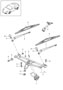 Diagram windscreen wiper system rain sensor for your 1998 Porsche Boxster