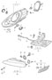 Diagram headlamp additional headlamp direction indicator light for your Porsche Panamera