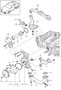 Diagram water pump thermostat housing for your Porsche