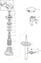 Diagram suspension shock absorber strut for your 1997 Porsche 911 Targa Coupe