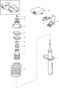 Diagram shock absorber coil spring for your Porsche