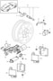 Diagram tyre pressure monitoring for your 2024 Porsche Cayenne