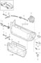 Diagram door in white installation parts door lock for your Porsche