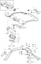 Diagram rooflining sun visors a-pillar c-pillar for your Porsche