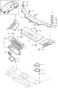 Diagram particle filter cowl panel covering for your 2000 Porsche 911