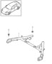 Diagram dome strut for your 2012 Porsche 911 Carrera 4S Convertible 3.8L M/T AWD