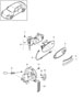 Diagram door handle door lock front and rear for your 2022 Porsche 911 Carrera S Coupe