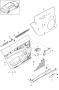 Diagram door trim panel rear 2nd GENERATION for your Porsche