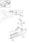 Diagram a-pillar scuff plate front for your 2010 Porsche 911