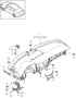 Diagram dashboard upper part with mounting parts for your Porsche