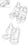 Diagram cover foam part standard seat comfort seat rear for your Porsche