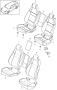 Diagram cover foam part premium comfort seat for your Porsche