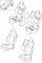 Diagram cover foam part sports seat standard seat for your Porsche