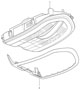 Diagram bracket roof for your 2015 Porsche Panamera Turbo S Executive Hatchback