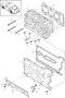 Diagram cylinder head with valves cylinder head gasket valve cover for your 2009 Porsche Cayman