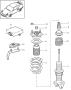 Diagram shock absorber coil spring for your 1997 Porsche 911 Turbo Coupe