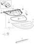 Diagram rear light license plate light additional brake light for your 1970 Porsche 911
