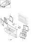 Diagram cooling air duct for your 2014 Porsche Cayenne