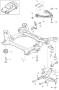 Diagram suspension subframe wishbone headlight levelling system self-levelling sensor for your Porsche