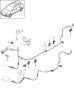 Diagram stabiliser pressure line return line underbody for your Porsche