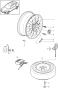 Diagram wheels for your Porsche Cayenne