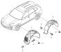 Diagram lining wheel housing for your 2018 Porsche Cayenne