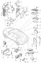 Diagram control units engine and transmission lock control oil pump trailer coupling reversing camera ParkAssist gateway level adjustment rear lid Electric parking brake fuel pump Start/Stop for your Porsche