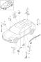 Diagram interior lights luggage compartment lamp door guard light footwell light light door mirror for your 2019 Porsche Macan